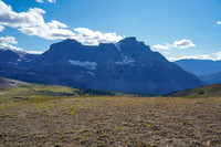 Views back down the meadows towards Noseeum Peak.