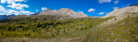 Hiking up to the col east of Mosquito Mountain (C).