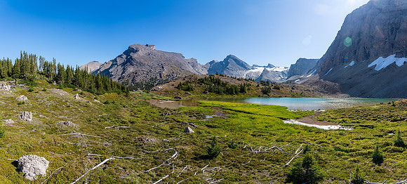 Views towards Deluc from our bivy.