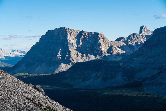 Minnow Peak looks huge from here.