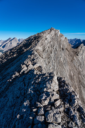 Cornelius near the summit of Deluc Mountain.