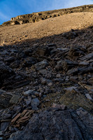 A last glance up the scree slope.