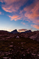 A gorgeous sunset over the Dip Slope bivy site.