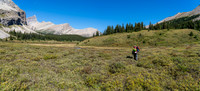 Continuing to make our way north along the valley bottom.