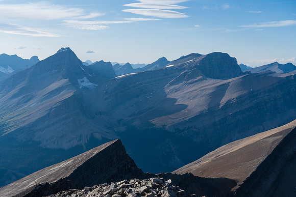 South Tower (L), Augusta (C) and Mount Harris.