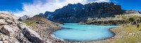 A very impressive view of Deluc's outliers looming over the pristine, beautiful hidden lake.