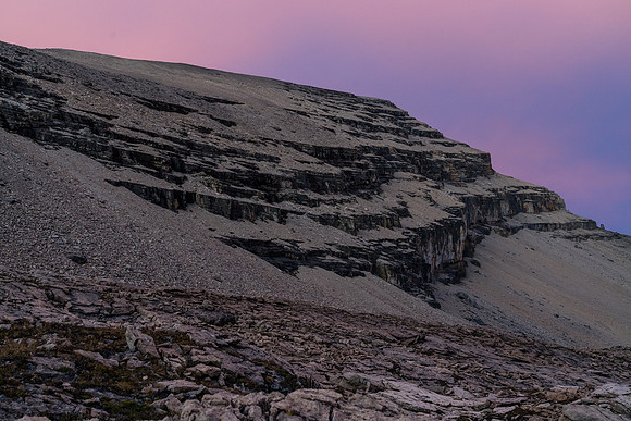 Dip Slope Mountain from the bivy.