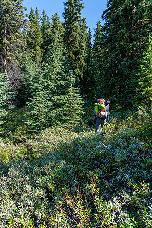 Starting our hike up to the north shoulder of the NW outlier.