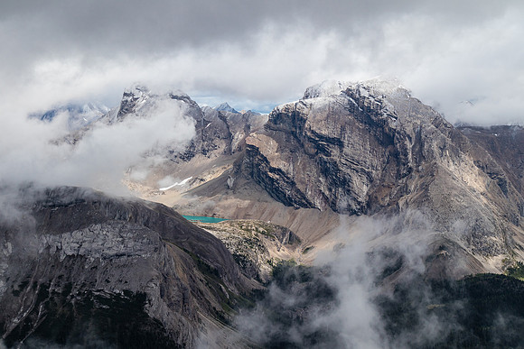 Another view of Three Brothers Lake and Little Cataract Peak.