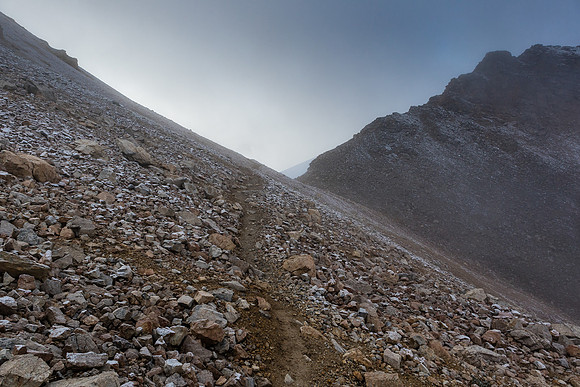 Nearing North Molar Pass.