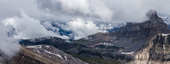 Dramatic views back south towards Molar Mountain's north face.