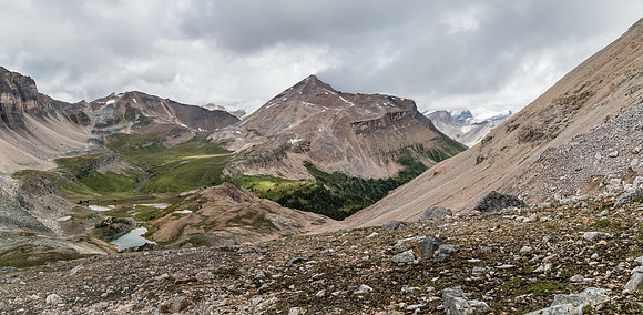 Great views towards Molarstone and North Molar Pass.