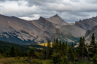 Views back down the Clearwater Trail to Dip Slope Mountain.