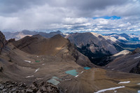 Incredible colored tarns are pretty much all that's left of Harris' NE glacier.