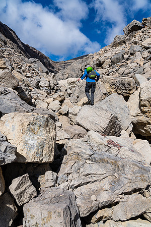 Getting into the upper south bowl of Harris was much more work than it appeared.