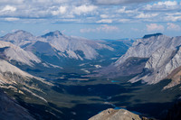 Lost Guide at left and Mount Peters at right with Martin and Trident Lakes just visible.