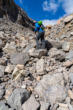Getting into the upper south bowl of Harris was much more work than it appeared.