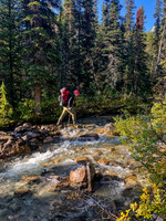 The Clearwater River is more of a stream at this point.