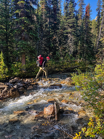 The Clearwater River is more of a stream at this point.