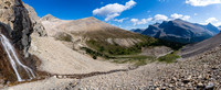 Time to try another route. Hiking along the Crown Jewels into the upper valley (L).