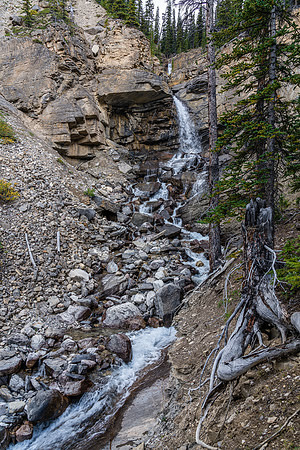 Descending the outlet stream back to the Clearwater Trail.
