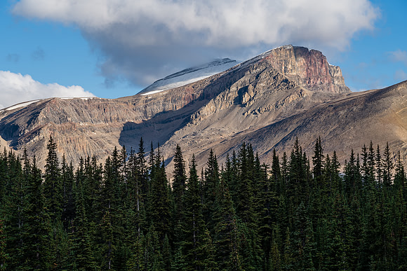 Mount Harris awaits in the sun... I was so excited at this point!