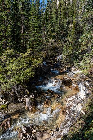 The outlet stream flowing south and east from Harris.