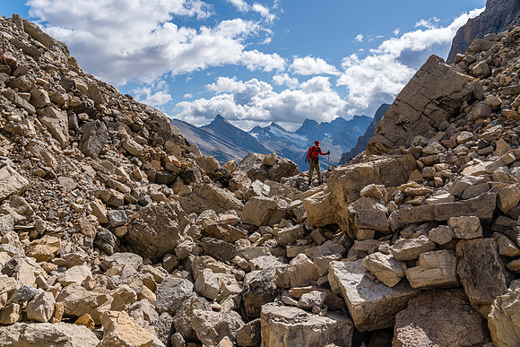 Getting into the upper south bowl of Harris was much more work than it appeared.