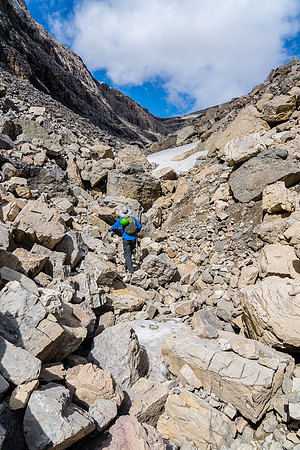Getting into the upper south bowl of Harris was much more work than it appeared.