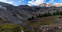 Looking back at the exit ramp / stream to Dip Slope Mountain.