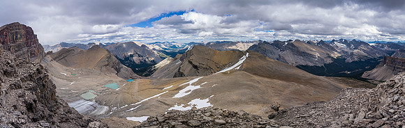 Icefall, Mamen and Malloch at left, Dip Slope and Deluc at right.