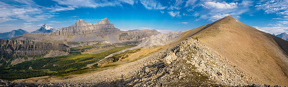 Ascending the south ridge of Whiskey Papa.