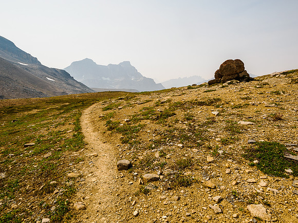 Hiking from North Molar Pass to Mosquito Creek.