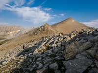 Ascending the south ridge of Whiskey Papa.