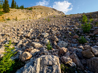 Starting up the south ridge of Whiskey Papa.