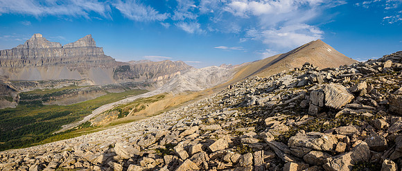 Ascending the south ridge of Whiskey Papa.