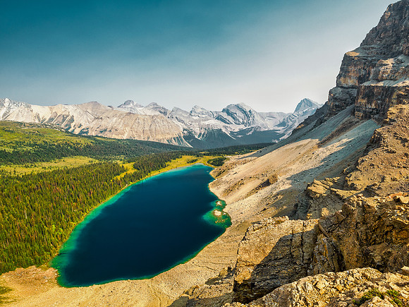 Fish Lakes and Minnow Peak (R).