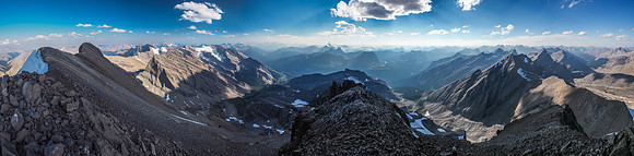 Views from Cataract Peak as we start our descent to camp.