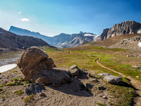 Looking back from the bottom of North Molar Pass.