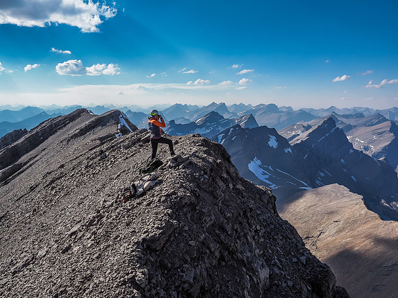 Phil can't believe he's finally sneaking a peak down the Roaring Creek Valley.