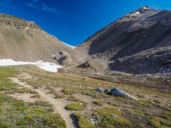 Looking up North Molar Pass.