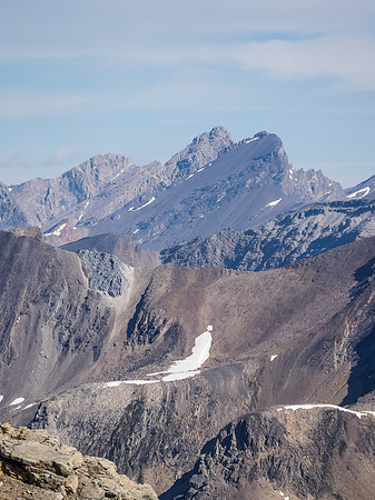 Recondite and Augusta point their loose, rubbly summits at the sky.