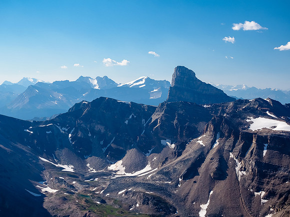 Molar Mountain with Richardson, Pika and Ptarmigan in the distance.