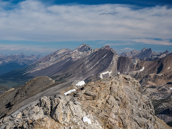 Devon Mountain at center with Clearwater rising above. Recondite at distant right.