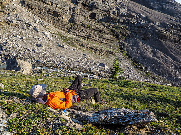 A very well-deserved break at camp!