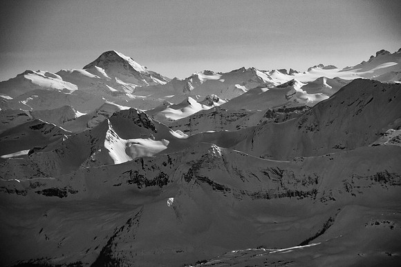 Mount Sir Sanford shows up to the west - it's around 11,500 feet tall so it shows up often from this area.