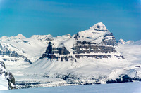 Warwick Mountain is barely distinguishable from the impressive Dias Mountain rising beyond.