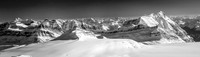 Looking south from the summit of Androlumbia at Forbes, Lyells, Alexandra and Bryce.