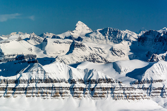 Mount Forbes is the highest peak in Banff National Park at 11,851ft.