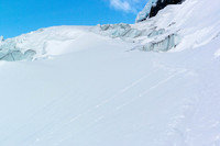 Looking back at our escape ramp.